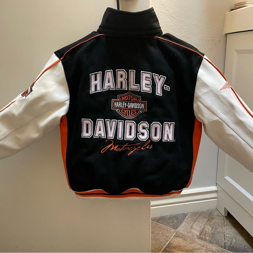 Vintage Harley Davidson Reversible Bomber Jacket